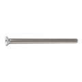 Midwest Fastener #10-24 x 3 in Phillips Flat Machine Screw, Plain Stainless Steel, 6 PK 63716